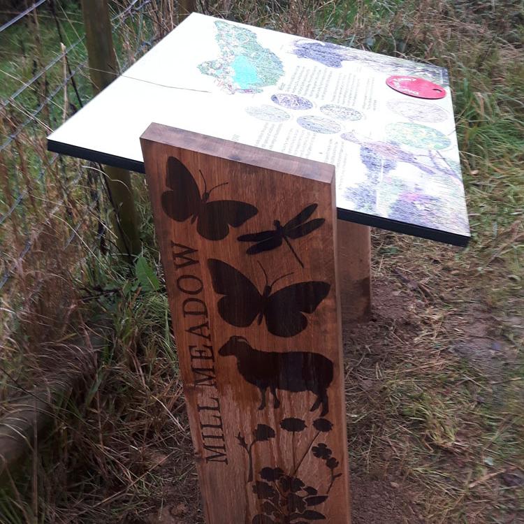 Signage at Warnham Nature Reserve